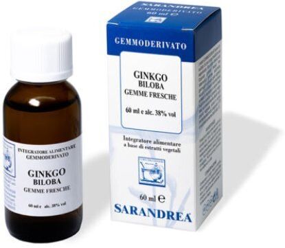 sarandrea marco &c. srl sarandrea ginkgo biloba integratore alimentare gemmoderivato gocce 60ml