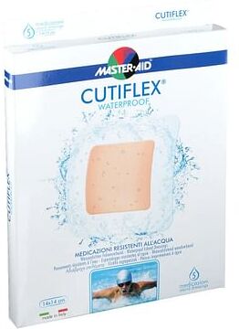 pietrasanta pharma spa medicazione adesiva impermeabile trasparente master aid cutiflex 14x14 5 pezzi