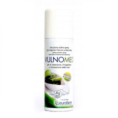 eurofarm spa soluzione salina spray con argento cloruro e aloe vera per trattamento cute e mucose 125 ml