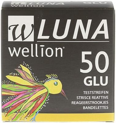 med trust diagn wellion luna 50 strips strisce per misurazione glicemia