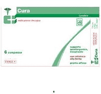 cura farma srl medicazione garza cura 8x10cm 6 pezzi