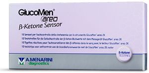 a.menarini diagnostics strisce glucomen areo b ketone sensor per analisi del beta idrossibutirrato 10 pezzi