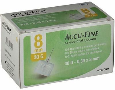 roche diabetes care italy spa ago per penna da insulina accu fine pen needle accu chek gauge 30 x 8mm 100 pezzi