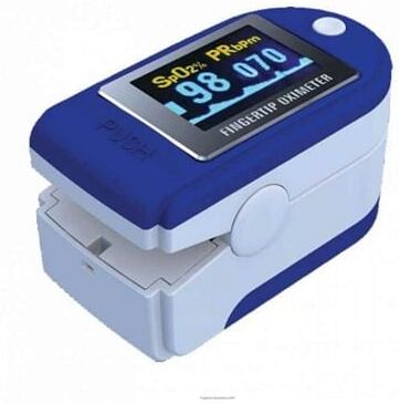 intermed srl saturimetro portatile blu con indice perfusionale