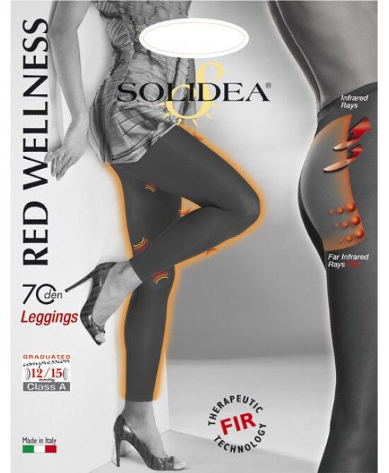 solidea by calzificio pinelli red wellness 70 leggings bianco 5 x - xxl