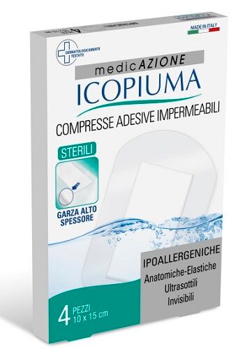 desa pharma icopiuma medicazione postoperatoria 10x15cm 4 pezzi