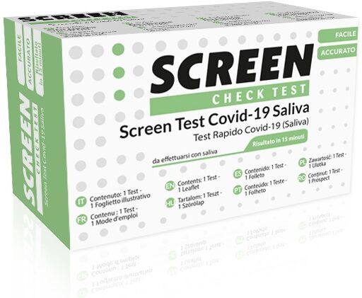 screen italia srl screen check self test covid-19 saliva 1pezzo