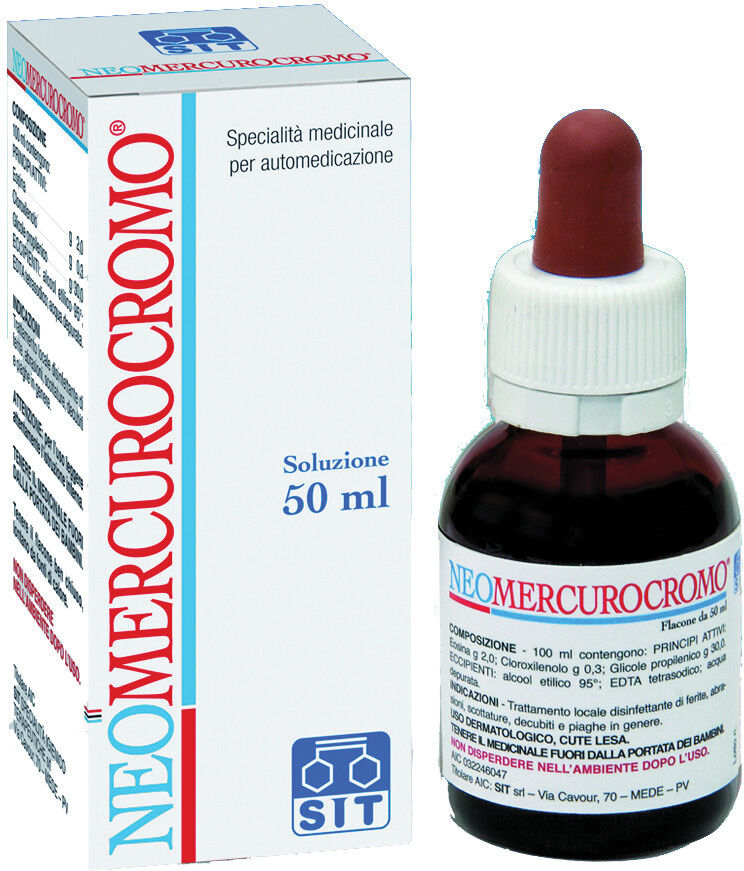 sit laboratorio farmac. srl neomercurocromo*soluz fl 50ml