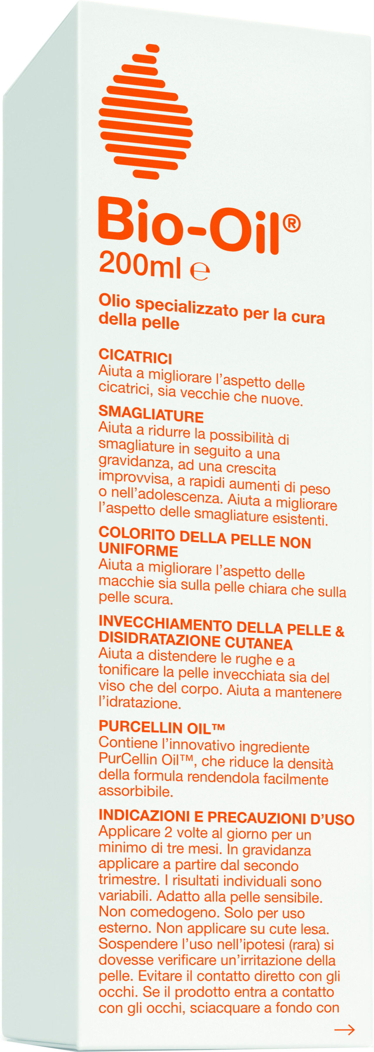 perrigo italia srl bio oil olio dermatologico 200ml