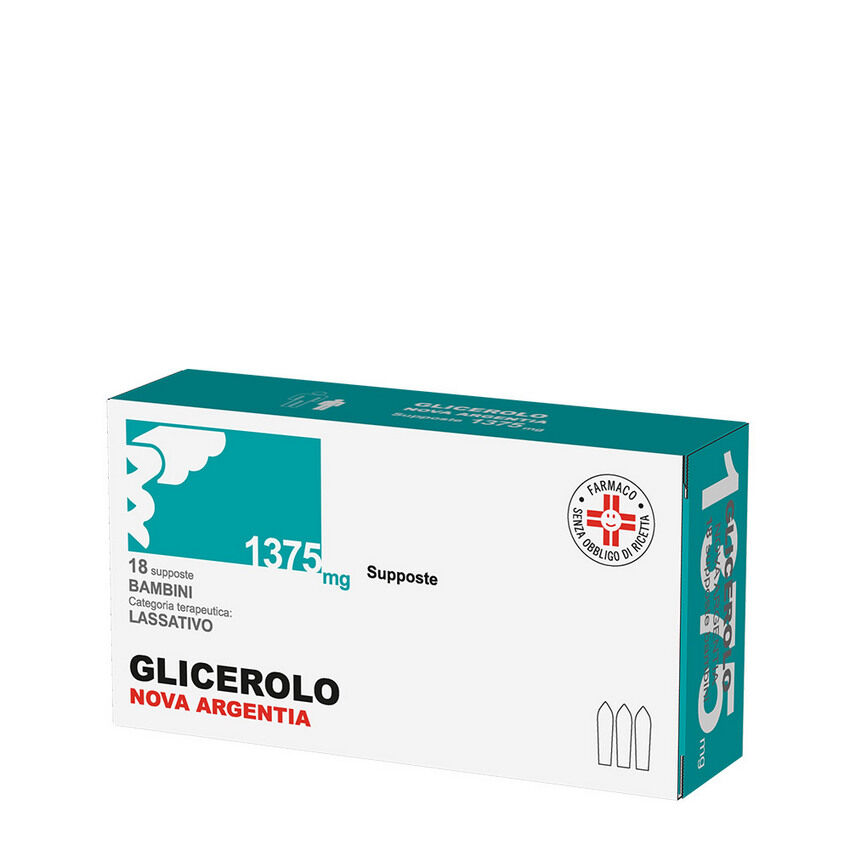 Nova Argentia Glicerolo Bambini 18 Supposte 1375mg