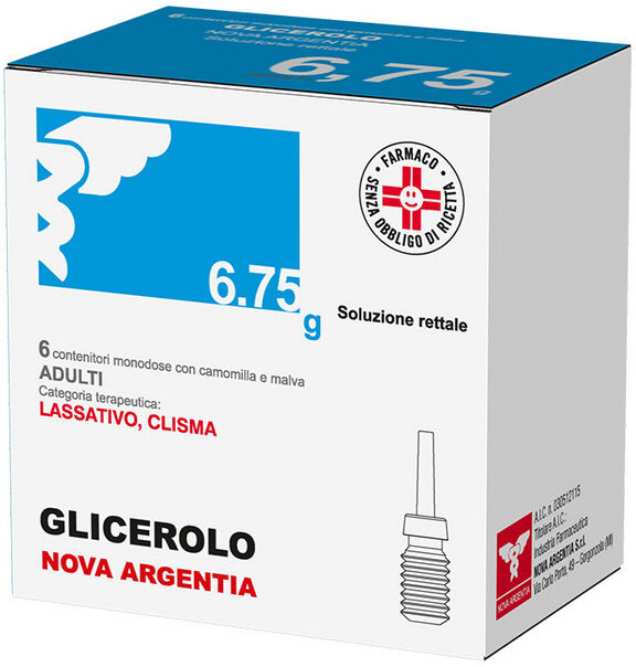 Nova Argentia Glicerolo Na 6 Contenitori 6,75g