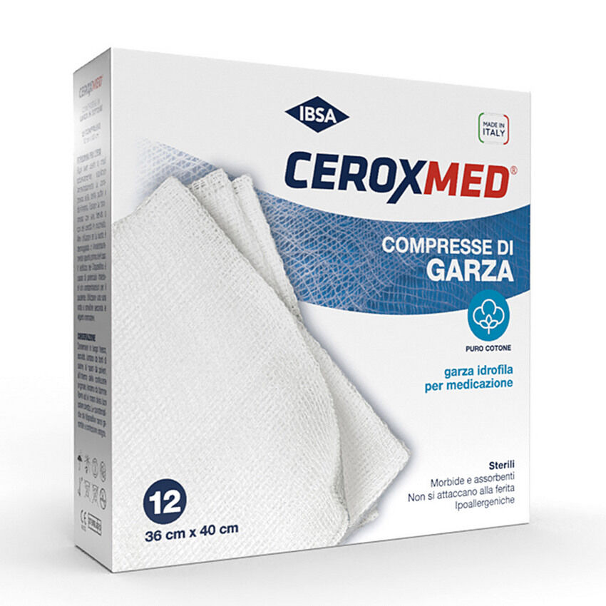 Nova Argentia Ceroxmed Compresse Garza 36x40 12 Pezzi