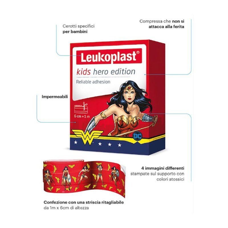 Bsn Medical Kids Hero Edition 1mx6cm Leukoplast® 1 Cerotto In Striscia
