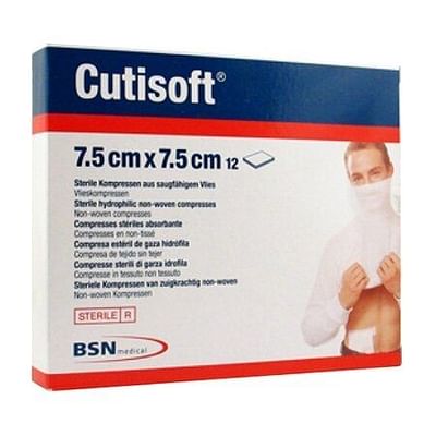 Bsn Medical Garza Idrofila Compressa Cutisoft Tessuto Non Tessuto 7,5x7,5 Cm 12 Pezzi