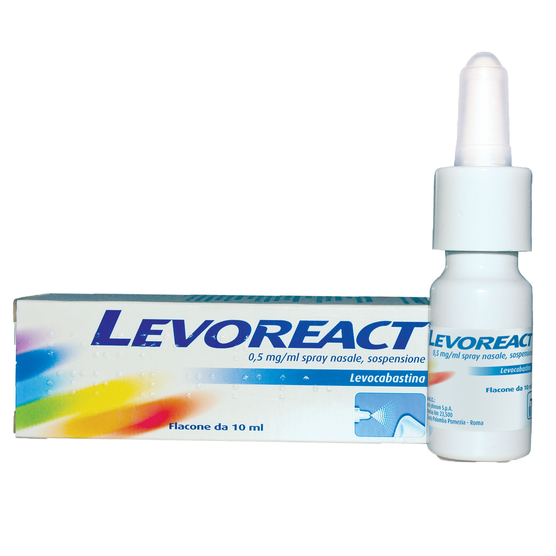 Johnson & Johnson Levoreact Spray Nasale 10 Ml 0,5 Mg