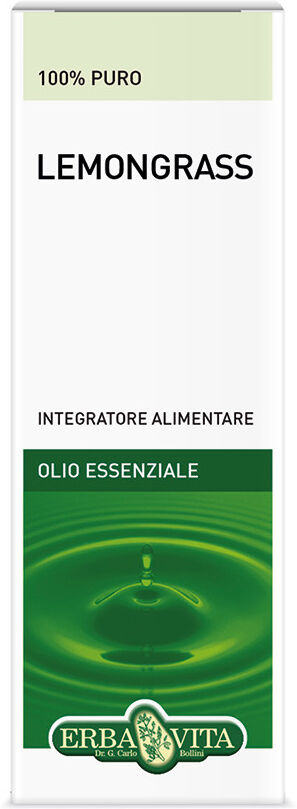 Erba Vita Lemongrass Olio Essenziale 10ml Flacone Erbavita