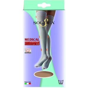 Solidea By Calzificio Pinelli Medical Anti Embolism Knee High Ad Bianco L