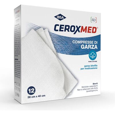 Compresse di garza sterile Ceroxmed - Garze mediche - 12 o 100 pezzi Compresse di garza sterile Ceroxmed - Garze mediche - 12 o 100 pezzi