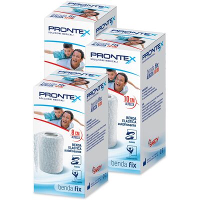 Benda elastica Prontex Fix Autoadesiva - 4m x 10cm - Dispositivo Medico Benda elastica Prontex Fix Autoadesiva - 4m x 10cm - Dispositivo Medico