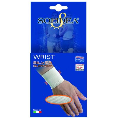 Solidea - Silver Support Polsiera -Bianco - S - Ortesi polso Solidea - Silver Support Polsiera -Bianco - S - Ortesi polso