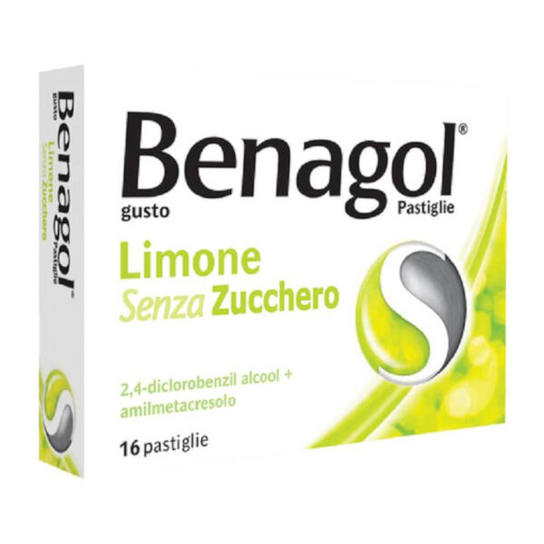 Reckitt Benckiser Benagol 16 Pastiglie Limone Senza Zucchero