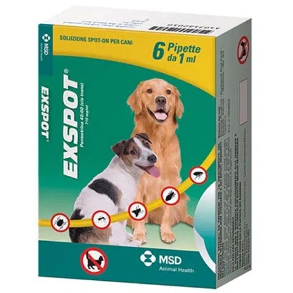 msd animal health exspot msd 6 pipette da 1ml