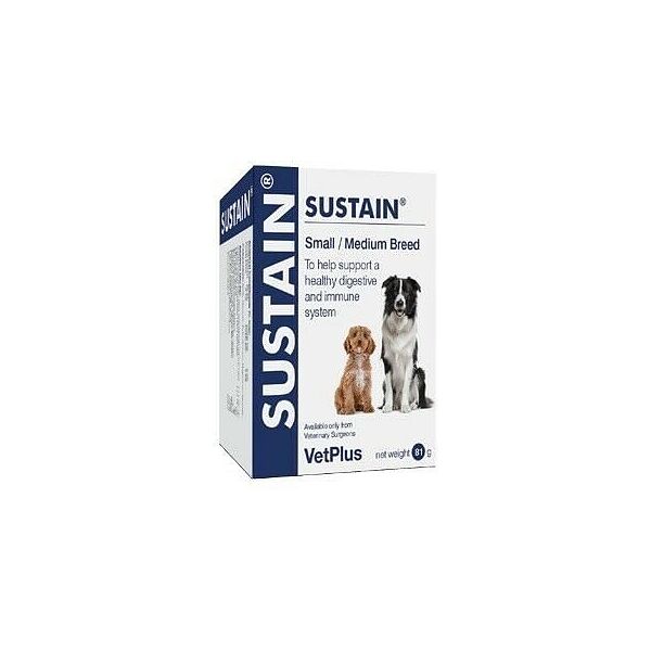 vetplus ltd sustain small/medium breed 30 bustine