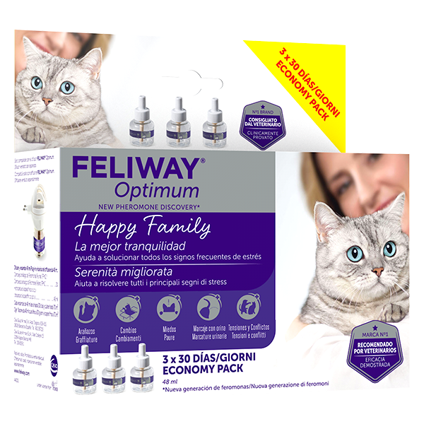 ceva salute animale spa feliway optimum refill 3x48ml