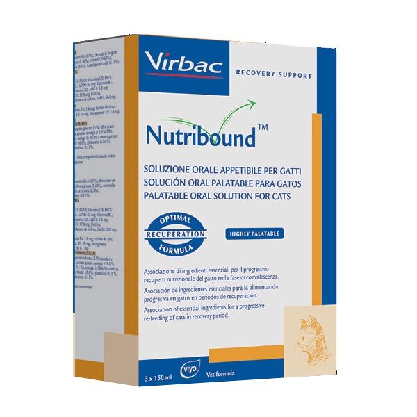 virbac srl nutribound gatti 3fl.150ml