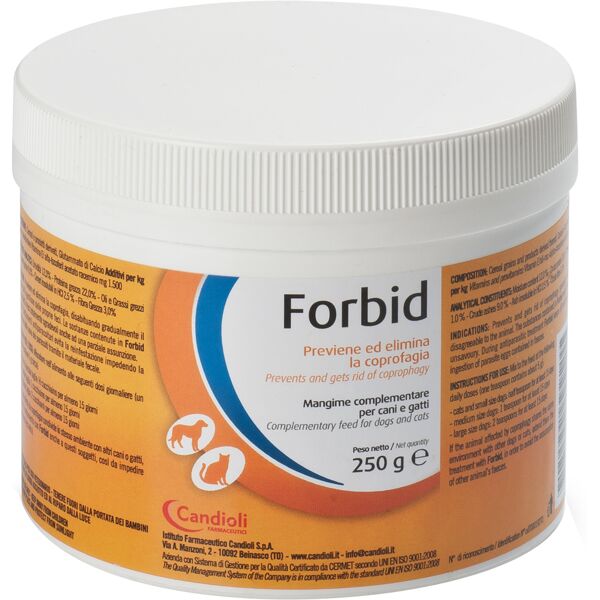 candioli ist.profil.e farm.spa forbid integratore coprofagia cani gatti 250g polvere