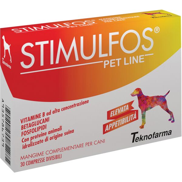 teknofarma vet stimulfos pet line cane 30 cpr