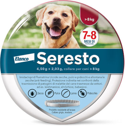 Elanco Italia Spa Seresto Collare Cani 4,50 + 2,03g Superiori A 8 Kg