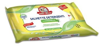 Elanco Bayer Vet Sano E Bello Salviette Detergenti Citronella 50 Pezzi