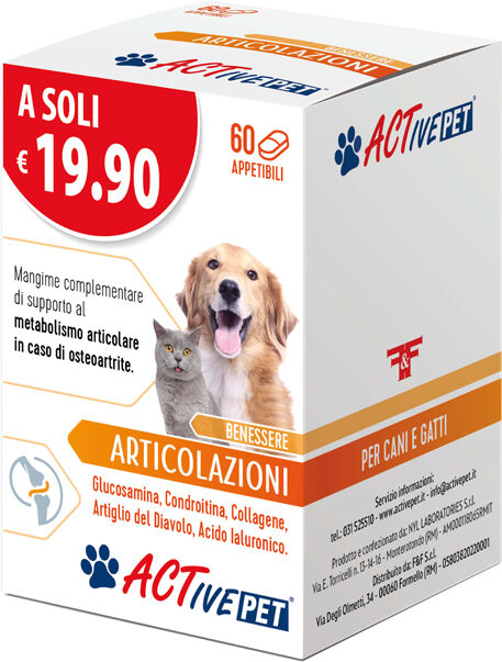 F&f Active Pet Articolazioni 60cpr