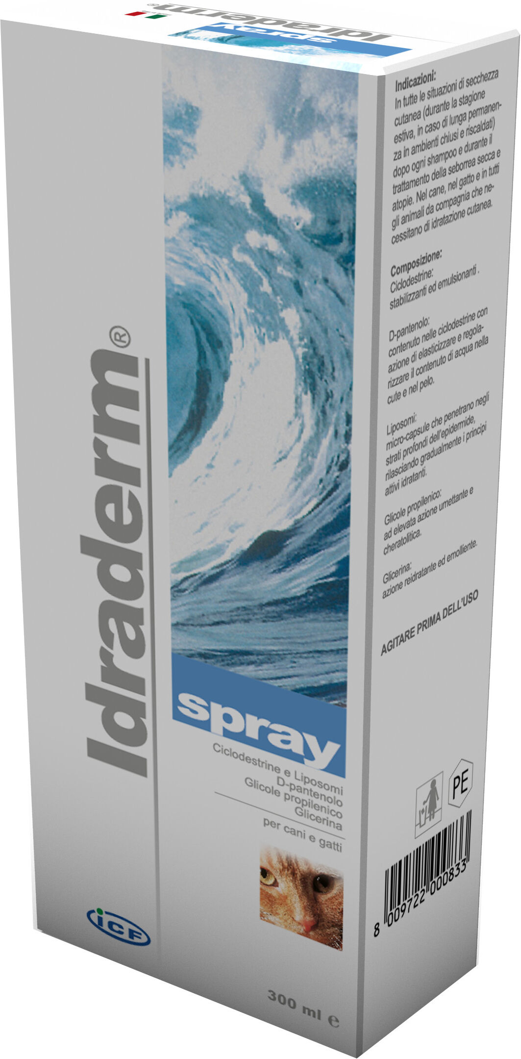 Nextmune Italy Srl Idraderm Spray Cane/gatto300ml