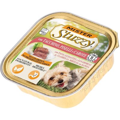Antica Farmacia Orlandi Stuzzy Cane Pate' Vaschetta Adulto Tacchino, Piselli & Carote 150 Gr Antica Farmacia Orlandi Stuzzy Cane Pate' Vaschetta Adulto Tacchino, Piselli & Carote 150 Gr