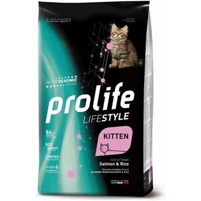 Zoodiaco Prolife Cat Life Kitt Sal1,5kg Zoodiaco Prolife Cat Life Kitt Sal1,5kg