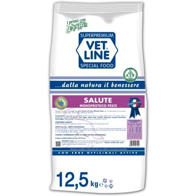 Vetline Cibo per Cani Pesce 12,5kg - Cibo per cani Vetline Cibo per Cani Pesce 12,5kg - Cibo per cani