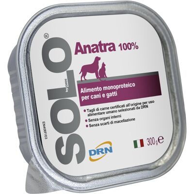 DRN Solo Anatra 300g - Cibo per Cani e Gatti - Dieta Monoproteica DRN Solo Anatra 300g - Cibo per Cani e Gatti - Dieta Monoproteica