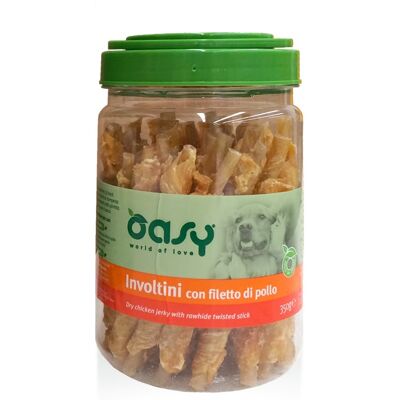 Snack per Cani OASY Involtini di Pollo - 350g Snack per Cani OASY Involtini di Pollo - 350g