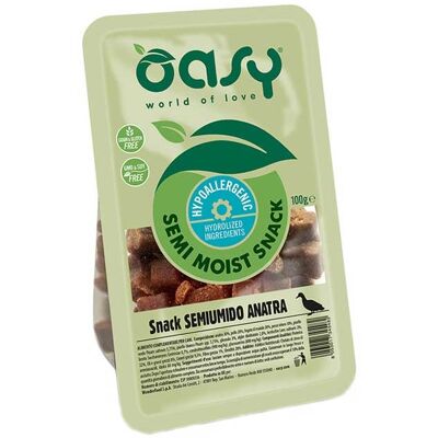 OASY Snack Semi Umido Anatra per Cani - 80g - Snack per cani OASY Snack Semi Umido Anatra per Cani - 80g - Snack per cani