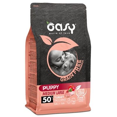 Oasy Cibo Secco Grain Free Cuccioli Medium & Large Oasy Cibo Secco Grain Free Cuccioli Medium & Large