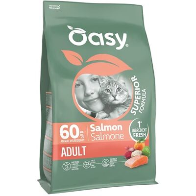 Wonderfood Spa Oasy Dry Cat Ad Salmone 6kg Wonderfood Spa Oasy Dry Cat Ad Salmone 6kg