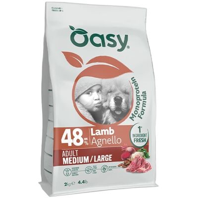Wonderfood Spa Oasy Dry Dog Ad M/l Agnello2kg Wonderfood Spa Oasy Dry Dog Ad M/l Agnello2kg