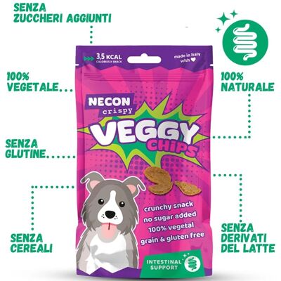Necon Pet Food Srl Veggy Chips Intestinal Dog 85g Necon Pet Food Srl Veggy Chips Intestinal Dog 85g