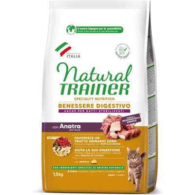 Trainer Gatto Specialty Nutrition - Benessere Digestivo - Anatra 1,5 Kg Trainer Gatto Specialty Nutrition - Benessere Digestivo - Anatra 1,5 Kg