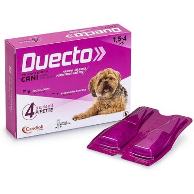 Candioli Duecto 4 Pipette 1,5-4kg - Antiparassitario cani Candioli Duecto 4 Pipette 1,5-4kg - Antiparassitario cani