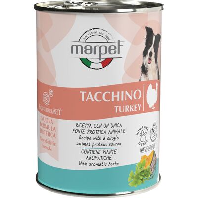 Marpet Srl Aequilibriavet Dog Tacchin400g Marpet Srl Aequilibriavet Dog Tacchin400g