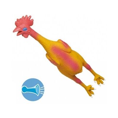 Giocattolo per cani Camon - Pollo in lattice 52cm - Gioco attivo Giocattolo per cani Camon - Pollo in lattice 52cm - Gioco attivo