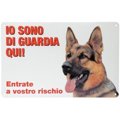 Segnale in plastica per cani e gatti - 30x22,5cm - Decorazione divertente per animali Segnale in plastica per cani e gatti - 30x22,5cm - Decorazione divertente per animali